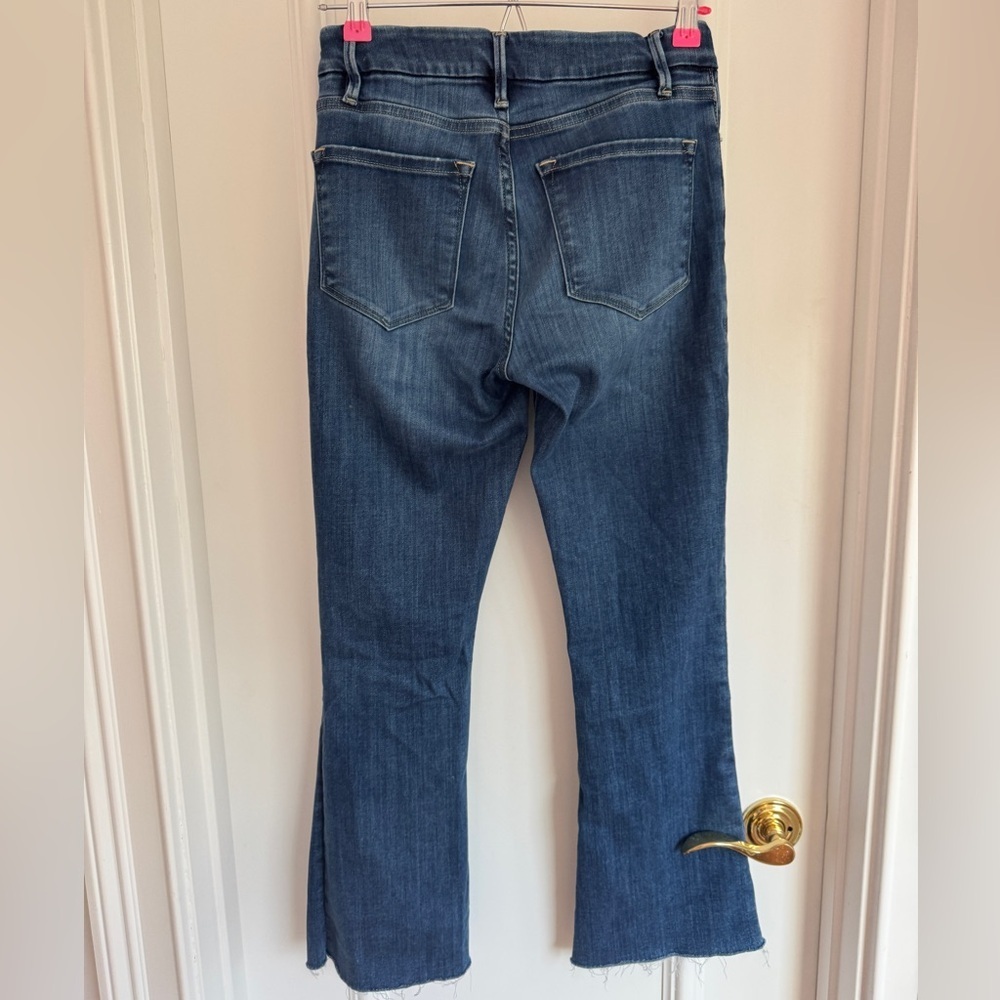 ⚡️Bestselling Frame Denim Le Crop Mini Boot Flare Cropped Roswell Blue 26 - Picture 8 of 8